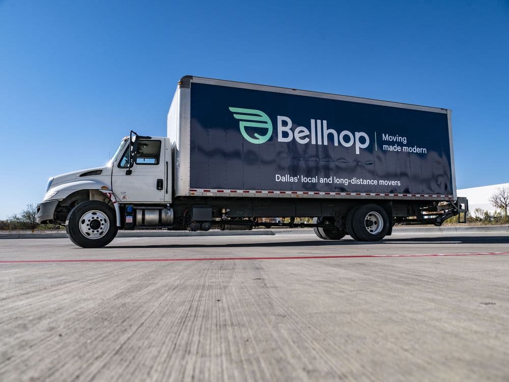 Bellhops branded 26-foot box truck wrap